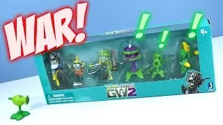 Plants vs. Zombies GW2 MiniFigures 6-Pack Toys Jazwares Opening