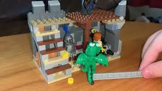 Lego Castle Build with dragon and skeletons