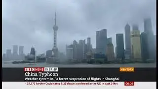 Weather Events 2021 - Typhoon In-Fa hits China & Belgium floods again - BBC News - 26th July 2021