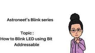 Led blink using bit addressable