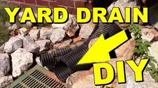 French Drain, Yard Drain, Off Steep Hill, DIY