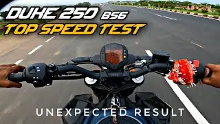 2023 KTM DUKE 250 Bs6 | Top speed test | unexpected result🔥
