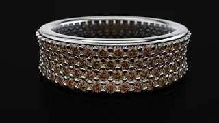 Drakon - SubD Ring with Pave Setting