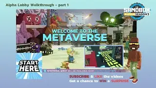 Sandbox Alpha Season 3  - Alpha Lobby - part 1 - Collect Plungers & APE Quest