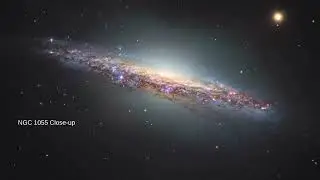 A cosmic close-up had revealed the spiral beauty of NGC 1055 #NASA #Astronomy #Galaxy
