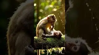 beautiful wild life and there creature ai vedio #ai #youtubeshorts #monkey