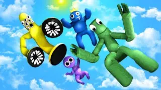 GMOD &bull; Rainbow Friends Impressive Ragdolls &bull; part 4 (Jumps, Ramps)