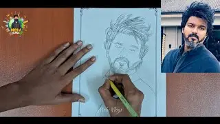 Thalapathy Vijay Leo Drawing | Melv Vlogs