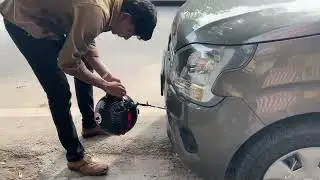 Semi Automatic & Portable Car Cover - Installation