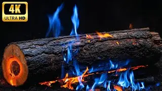 🔥 Deep Winter Fireplace Ambience &mdash; Cozy Night Relaxation 4K V1