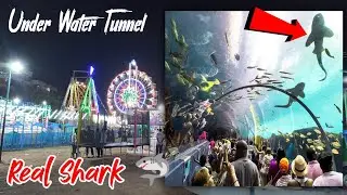 Under Water Tunnel Aquarium - Real Shark 🦈? Kurnool Exhibition 🔥 Beauty of Kurnool City 🌆