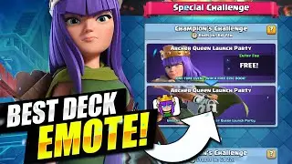 Best Deck for Archer Queen Launch Party Challenge in Clash Royale!! Win First Try!!
