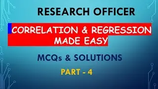 RESEARCH OFFICER | CORRELATION AND REGRESSION | REPEATED MCQs & DETAILED SOLUTIONS | KERALA PSC