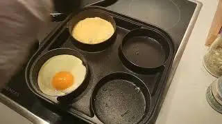 endusor Spiegeleipfanne induktionsgeeignet mit Deckel, Gleichm&auml;&szlig;ig geformte Pan Cakes zum Stapeln