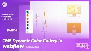CMS Dynamic Color Gallery in webflow | Apple example layout