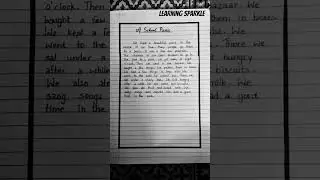 Short Essay on A School Picnic || Learning Sparkle || #english #learningsparkle #essaywriting #exam