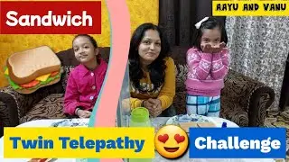 SANDWICH TWIN TELEPATHY CHALLENGE 🥪🤩 | Aayu Vs Vanu Challenge | Aayu and Vanu