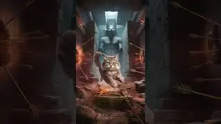The Evolution Stone Cat's Ancient Egyptian Journey #kitten #cute cat# cartoon cat# funny cat