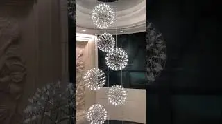 sky chandelier globe shape hanging light | led white crystal hanging lights |home decorative#lights