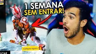 ABRI O FREE FIRE DEPOIS DE 1 SEMANA SEM JOGAR E TIVE UMA SURPRESA...