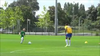 Sumi   Neymar trening z Luizem Gustavo