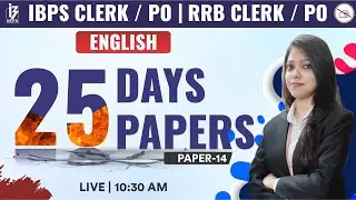 IBPS Clerk & PO 2022 | IBPS RRB Clerk & PO 2022 | English | Paper-14 | Sraya Mahendras