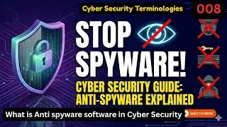 What is Anti spyware software in Cyber Security