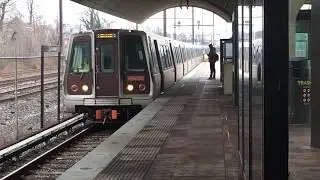 WMATA Metrorail 2005 Alstom 6000 Series #6044 arriving at Deanwood