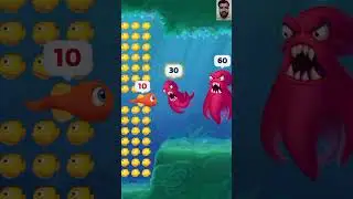 Small Vs Big Fish -- Who Will Win 😮 / Fishdom mini game ads reviewing video