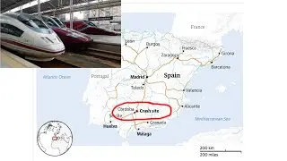 Just before the accident we were on the exact spot of the high speed train accident in Cordoba Spain