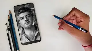 Drawing Ajith Kumar | Time Lapse Video | Happy Birthday Thala