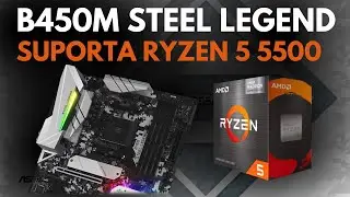 B450M STEEL LEGEND SUPORTA o PROCESSADOR RYZEN 5 5500? DESCUBRA AGORA