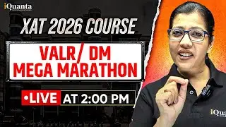 XAT 2026 VALR & DM Mega Marathon | Decision Making Strategy by Shabana Ma’am | LIVE