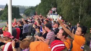 F1 2017 Belgium GP:  Verstappen engine fail, stops in front a cheering crowd