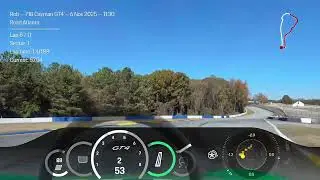 Road Atlanta first time, best lap 1:40.9 in a GT4 on 200TW.  