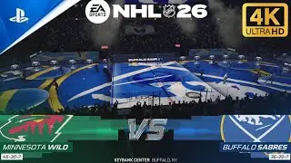 NHL 26 (PS5 Pro) | Minnesota Wild vs Buffalo Sabres - Full Match