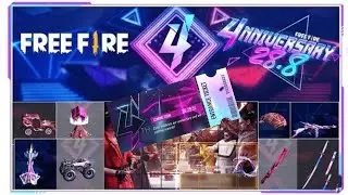 Tune-Up for the 4nniversary Party | Garena FF |4th anniversary gift |100% double Top-up  event ||