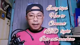 Easy tips how to connect Led light into coil tattoo machine @inkwentro tattoo #tutorial