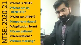 NTSE: 2020-21; COMPLETE INFORMATION I SANGRAM SINGH