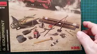 Miniart 1/35 Railway Tools & Equipment - Kit Review