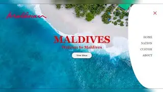 website Maldives using html and css and Js
