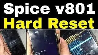 Spice v801 Hard reset