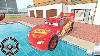 Car Bus Driving : Lightning McQueen Car Goes Full Speed Impossible Drive - Android Gameplay