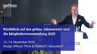 gefma Jahresevent 2025 in Düsseldorf