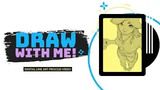Draw with Me: Digital Line Art Process in Procreate
