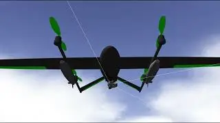 Gazebo simulation: Raven 3d printed UAV