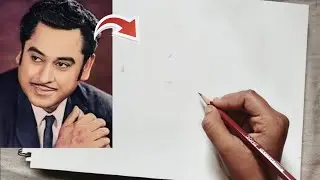 How to Draw a Pencil Portrait | Kishore Kumar Sketch Tutorial