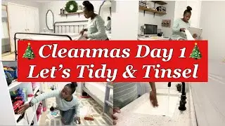 VLOGMAS/CLEANMAS DAY 1/SPEED CLEAN + LINEN DAY/MINDFULLY MAYA