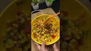 Sweet Corn Chaat | Monsoon Special Corn chaat #youtubeshorts #snacksrecipe #cornchaat
