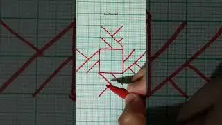 Draw 3d Rangoli on a graph paper easy #easyart #art #shorts #fyp #relaxing @mixmedia-dj